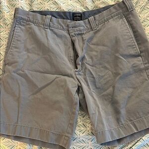 J. Crew Men's Gray/Light Blue Gramercy Chino Shorts sz 34W